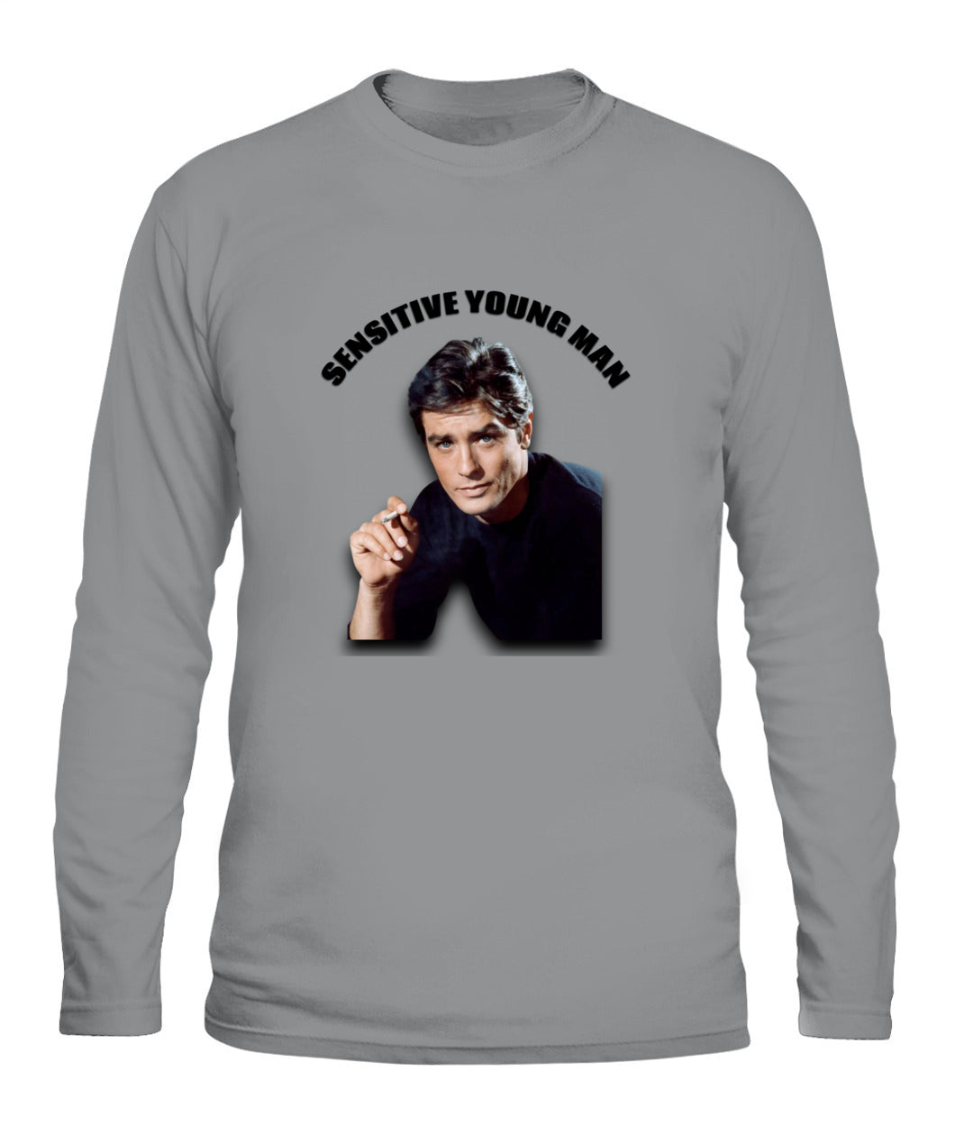 Sensitive Young Man | Long Sleeve Tee ND Shirts Gray S