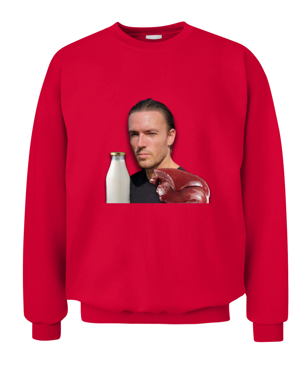 Goatis Raw Meat | Sweatshirt ND Shirts Red S